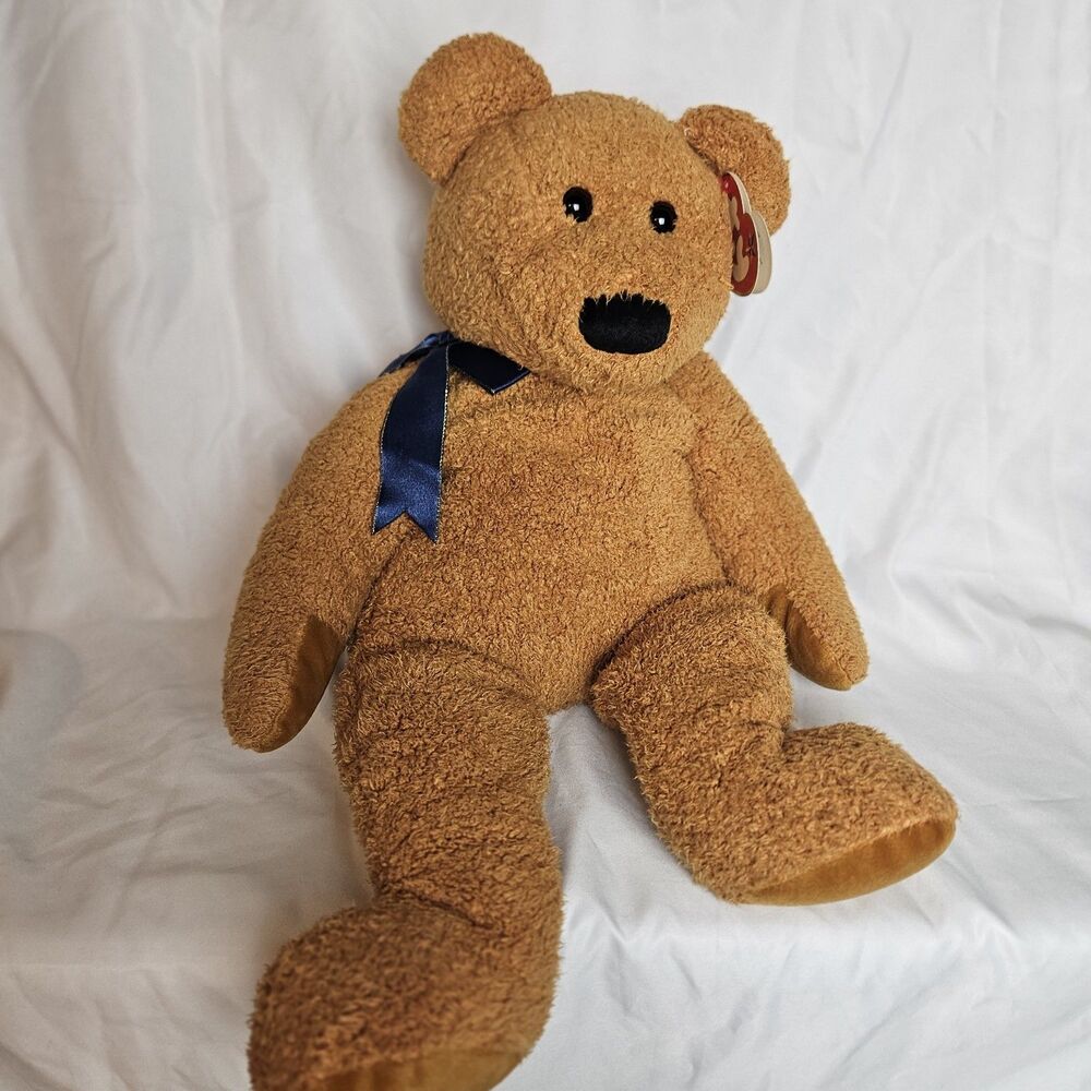 1999 Large‎ 13" TY Beanie Buddy ~  Fuzz Plush Teddy Bear